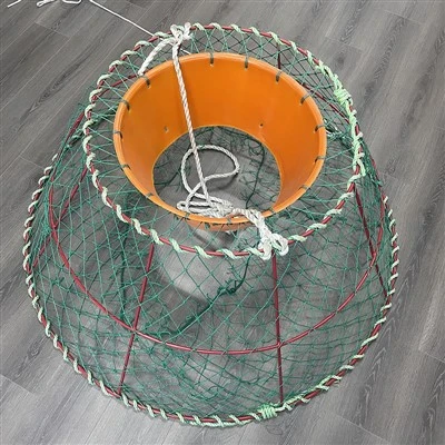 Komercinis krabų puodas su plastiku dengtu plieniniu rėmu